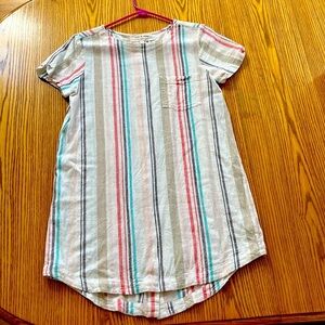 NWOT Cloth & Stone Striped Short Sleeve Dress, XS, never worn